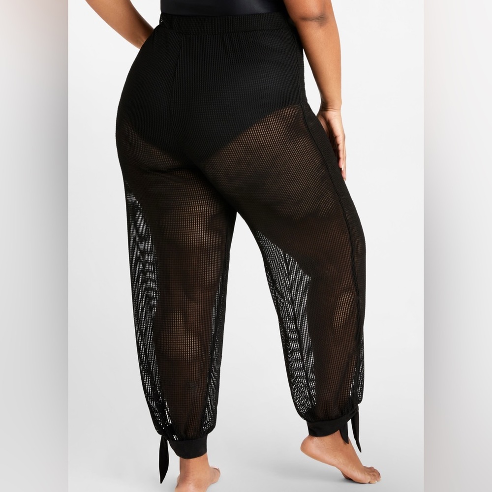 NWT Ashley Stewart Beach Break Halter Swim Jumpsuit Sz 3X - Picture 2 of 2